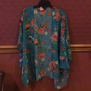 Sheer Floral Kimono